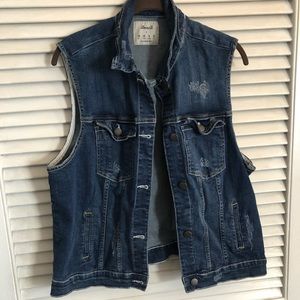 Primark Distressed Denim Vest - US Size 16